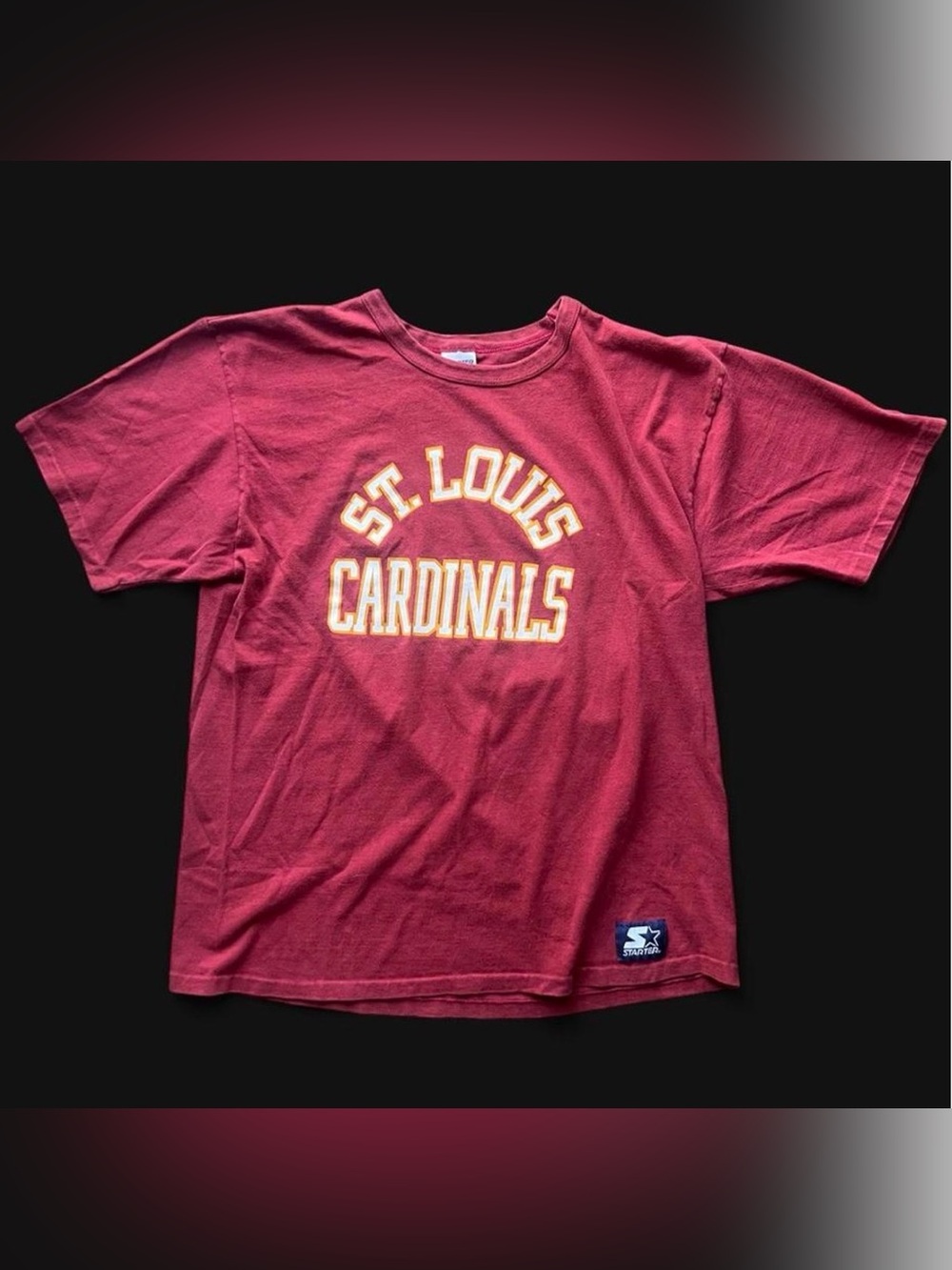 Vintage early 90s St. Louis Cardinals Starter Tee single stitch made in USA XL